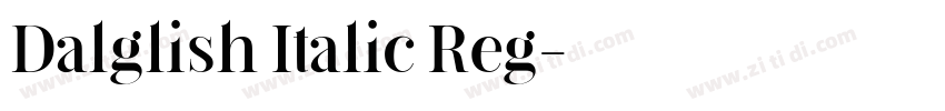 Dalglish Italic Reg字体转换